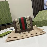 Gucci Ophidia GG Card Case Wallet 8.5x11x3cm - 2