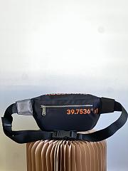 Burberry Nylon Belt Bag Black Orange 31x7.5x16cm - 3