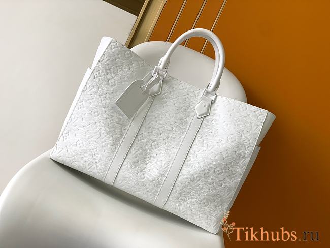 Louis Vuitton LV Sac Plat 24H White 44 x 33 x 18 cm - 1