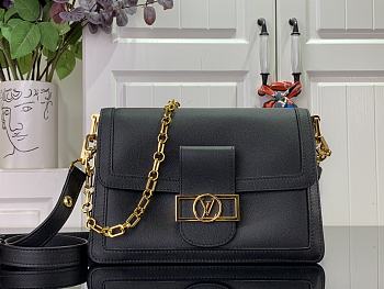 Louis Vuitton LV Dauphine Soft MM Black 24 x 17 x 9 cm