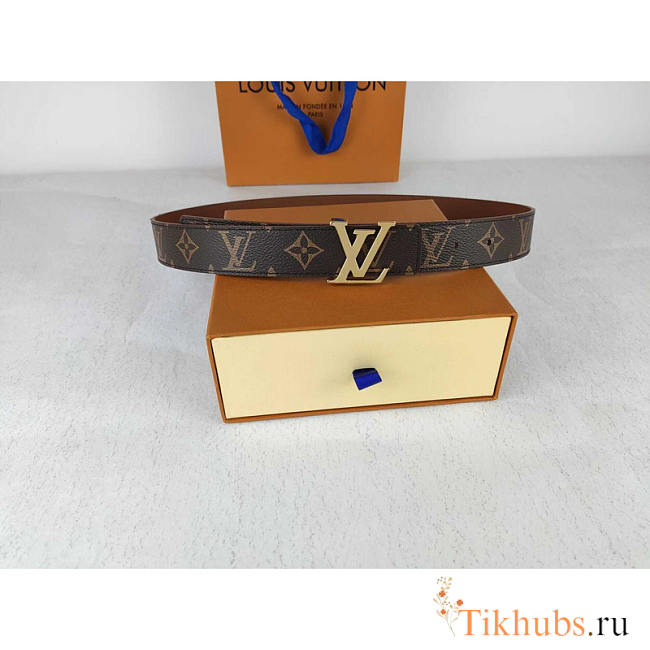 Louis Vuitton LV Monogram Belt Brown 4cm - 1