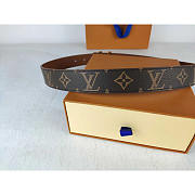 Louis Vuitton LV Monogram Belt Brown 4cm - 4