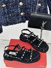 Valentino Garavani Rockstud Sandals Black - 3