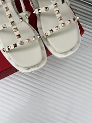 Valentino Garavani Rockstud Sandals White - 4