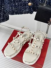 Valentino Garavani Rockstud Sandals White - 3