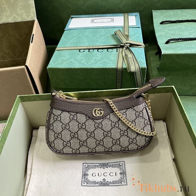 Gucci Ophidia Mini Bag Beige Ebony 19x10x3cm - 1