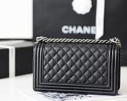 Chanel Leboy Bag Cowskin In Black With Silver Hardware - 2