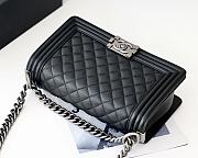 Chanel Leboy Bag Cowskin In Black With Silver Hardware - 5