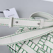 Bottega Veneta Cassette Intrecciato Bag White/parakeet 23x15x5.5cm - 2