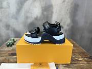 Louis Vuitton LV Black White Sandal - 6