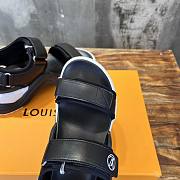 Louis Vuitton LV Black White Sandal - 4