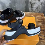 Louis Vuitton LV Black White Sandal - 3