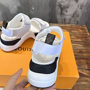 Louis Vuitton LV White Black Sandal - 5