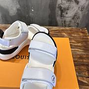 Louis Vuitton LV White Black Sandal - 4