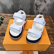 Louis Vuitton LV White Black Sandal - 2