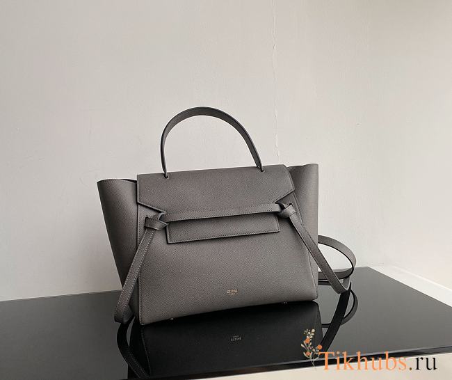 Celine Belt Bag Grained Calfskin Grey 28x23x16cm - 1