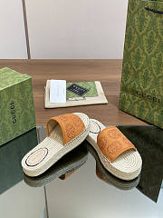 Gucci Slide Espadrille Brown - 3