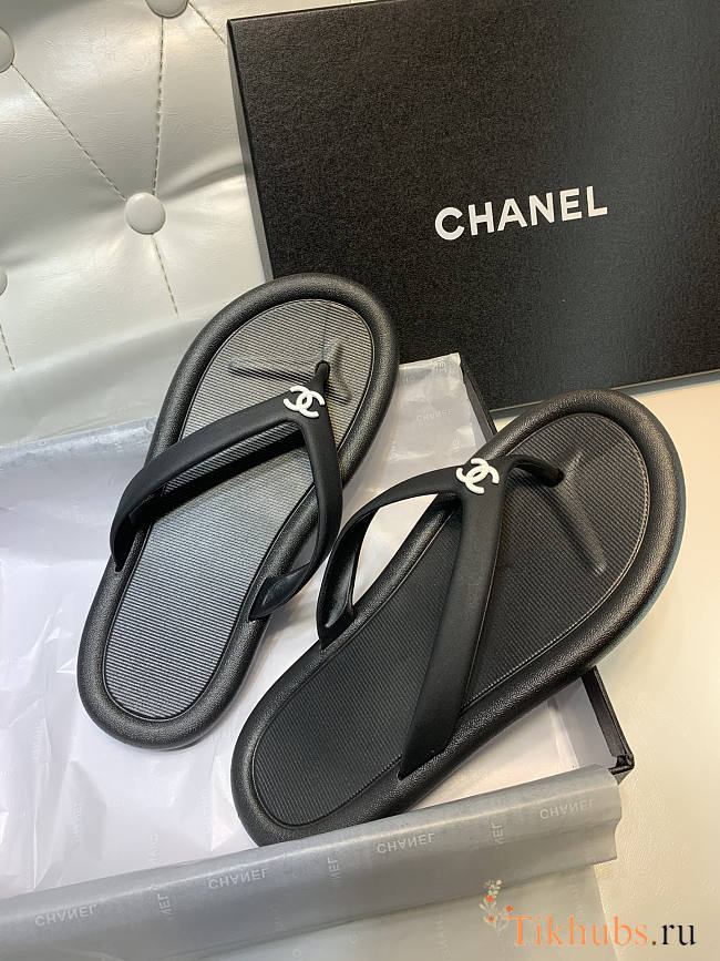 Chanel Black Slides 03 - 1