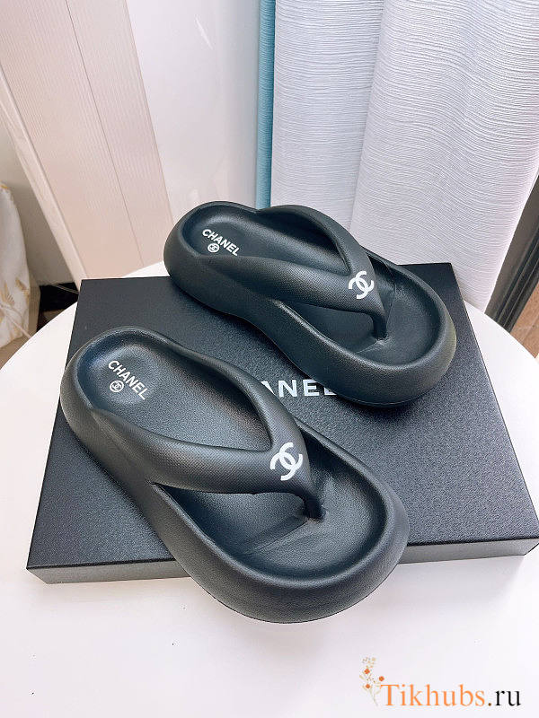 Chanel Black Slides 04 - 1