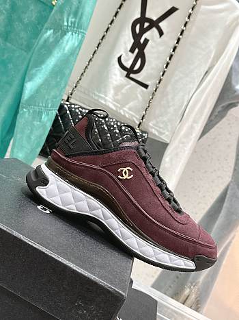 Chanel Wine Sneaker