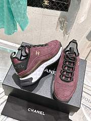 Chanel Wine Sneaker - 4