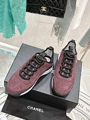 Chanel Wine Sneaker - 3