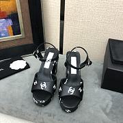 Chanel Black Sandal Heel 12cm - 4