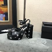 Chanel Black Sandal Heel 12cm - 2