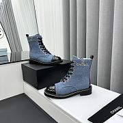 Chanel Denim Blue Boots - 1