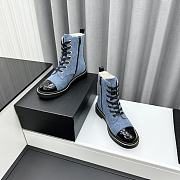 Chanel Denim Blue Boots - 5