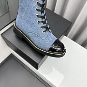 Chanel Denim Blue Boots - 2