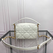 Dior Small Caro Top Handle Camera Bag White 19 x 13 x 4.5 cm - 3