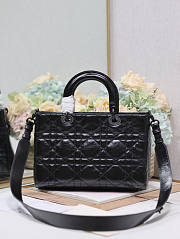 Dior Medium Lady D-Sire My ABCDior Bag Black 30 x 20 x 13 cm - 5