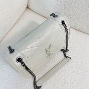 YSL Niki Baby Bag White 21x16x7.5cm - 4