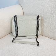 YSL Niki Baby Bag White 21x16x7.5cm - 2