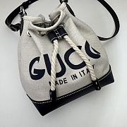 Gucci Mini Shoulder Bag With Print Blue 16x21x11cm - 4