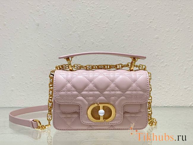 Dior Mini Jolie Top Handle Bag Pink 19 x 12 x 6 cm - 1