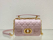 Dior Mini Jolie Top Handle Bag Pink 19 x 12 x 6 cm - 1