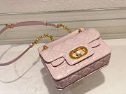 Dior Mini Jolie Top Handle Bag Pink 19 x 12 x 6 cm - 5