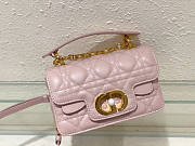 Dior Mini Jolie Top Handle Bag Pink 19 x 12 x 6 cm - 3