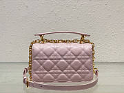 Dior Mini Jolie Top Handle Bag Pink 19 x 12 x 6 cm - 2