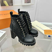 Louis Vuitton LV Calfskin Ankle Boots Black - 1