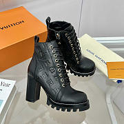 Louis Vuitton LV Calfskin Ankle Boots Black - 4