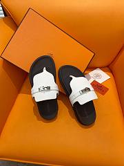 Hermes Empire Sandal Black White Silver - 5