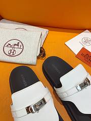 Hermes Empire Sandal Black White Silver - 4