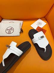 Hermes Empire Sandal Black White Silver - 2