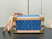 Louis Vuitton LV Petite Valise Denim Bleu Box Bag 22.5 x 17.5 x 11 cm - 5