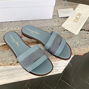 Dior Dway Slide Pastel Blue Calfskin - 3