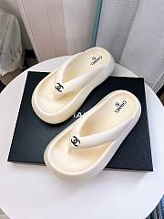 Chanel White Slides 02 - 2