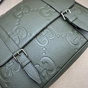 Gucci Jumbo GG Dark Green Medium Messenger Bag 31×24.5×5cm - 6